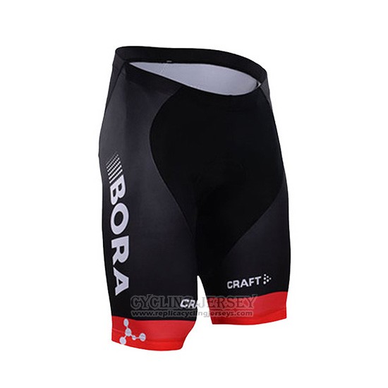 2016 Cycling Jersey Bora Black Short Sleeve and Bib Short